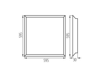 Zdjęcie: Panel LED Barev Eco 36 W 6060NW MILEDO