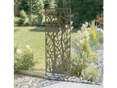 Zdjęcie: Ścianka metalowa DecoPanel Tree 0,6x1,5 m, szary NORTENE