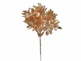 Gałązka dekoracyjna borówki na piku 26 cm złota JUMI