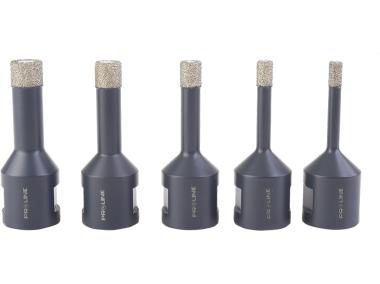 Zdjęcie: Zestaw otwornic diamentowych 5-12 mm - 5 szt., M14, PROLINE