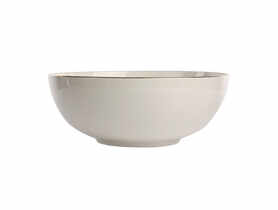 Salaterka okrągła Mariapaula ecru nova złota linia 25 cm ALTOMDESIGN