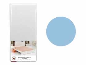 Prześcieradło frotte z gumką 200x200x30 cm light blue RAVI