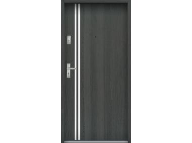 Zdjęcie: Drzwi wejściowe do mieszkań Bastion L-03 Grafit 80 cm prawe ODP KR CENTER