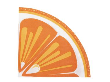 Zdjęcie: Komplet serwetek papierowych Tropicana składanych średnica 32 cm dekoracja pomarańcza ALTOM DESIGN