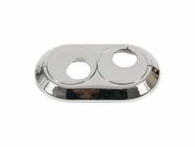 Rozeta podwójna 28 mm chrom TYCNER