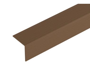 Zdjęcie: Kątownik kształtownik PVC 30x30x1,1 mm - 2,75 m dąb ciemny CEZAR
