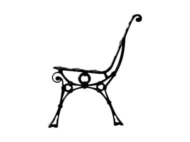 Zdjęcie: Noga aluminiowa do ławki Retro bez podłokietnika METRO