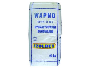 Zdjęcie: Wapno hydratyzowane budowlane cl 80-s 20 kg białe IZOLBET