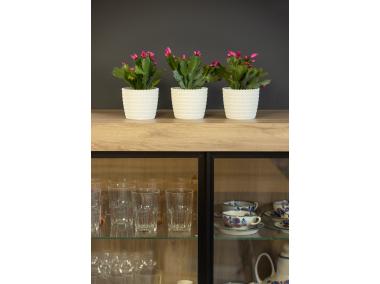 Zdjęcie: Osłonka-doniczka Magnolia 190 mm jersey, biały LAMELA