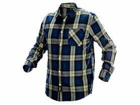 Koszula flanelowa granatowo-oliwkowo-czarna XL NEO