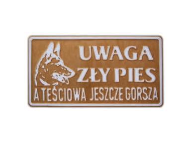 Zdjęcie: Tabliczka ostrzegawcza 28,5x14 cm duża TATRAPET
