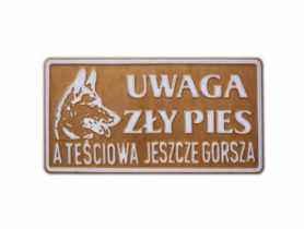 Tabliczka ostrzegawcza 28,5x14 cm duża TATRAPET
