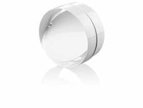Łącznik kanałowy okrągły z zaworem zwrotnym 125 mm biały VENTIKA