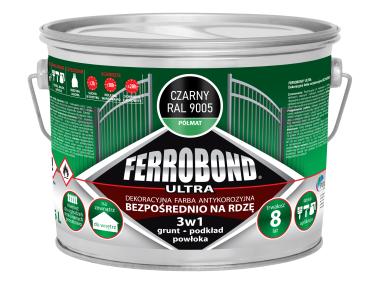 Zdjęcie: Farba antykorozyjna Ferrobond Ultra półmat czarny 2,5L JURGA