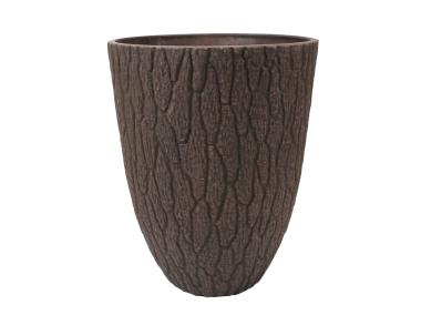 Zdjęcie: Donica z kompozytu 29x29x36 cm duża brązowa TIN TOURS