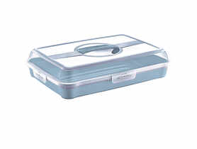 Pojemnik na ciasto party-butler 43x29,5x10,5 cm Nordic blue KEEEPER