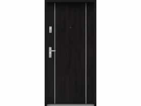 Drzwi wejściowe do mieszkań Bastion A-34 Heban 80 cm prawe OSPŁ KR CENTER