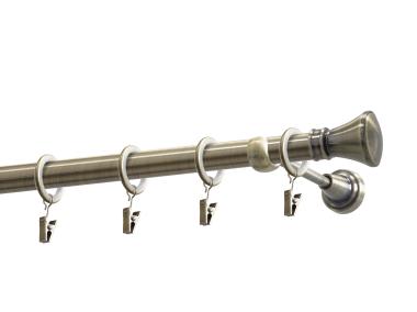 Zdjęcie: Karnisz pojedynczy Jazz 19 mm -160 cm mosiądz GARDINIA