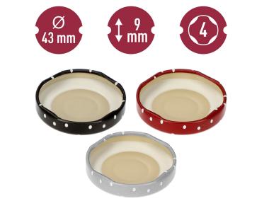 Zdjęcie: Zakrętka fi 43 kropki mix - 10 szt. 136113 BROWIN