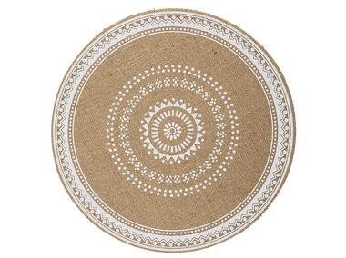 Zdjęcie: Mata naturalna jutowa średnica 38 cm dekor Mandala ALTOMDESIGN