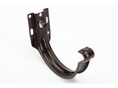 Zdjęcie: Hak doczołowy metalowy  PVC 130 mm ciemnobrązowy GALECO