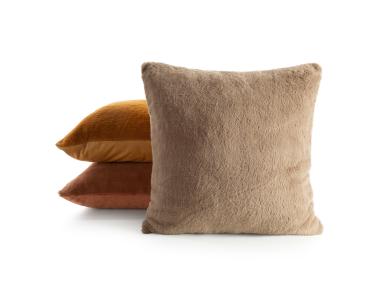 Zdjęcie: Poszewka dekoracyjna Nina 45x45 cm jasnobeżowa EUROFIRANY