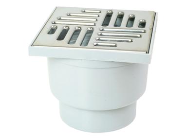Zdjęcie: Wpust z metalową kratką z prostym odpływem fi 110, 150x150x130 mm ZMM MAXPOL