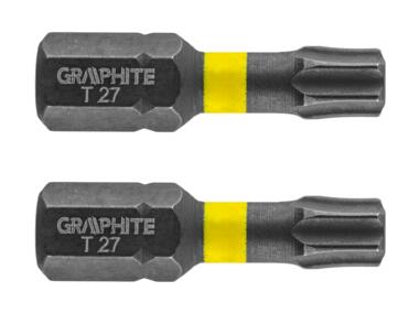 Zdjęcie: Bity udarowe TX27 x 25 mm- 2 szt. GRAPHITE