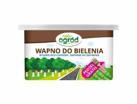 Wapno do bielenia drzew i krzewów 2 kg wiadro + pędzel TWÓJ OGRÓD