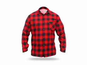 Koszulka flanelowa czerwona S DEDRA