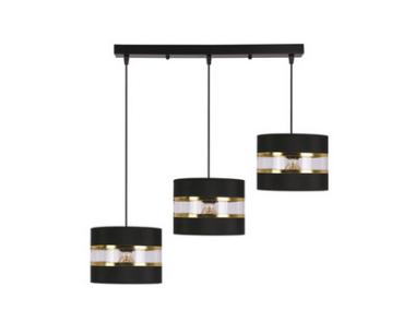 Zdjęcie: Lampa wisząca Pandy 3x40 W E27 czarny+złoty CANDELLUX