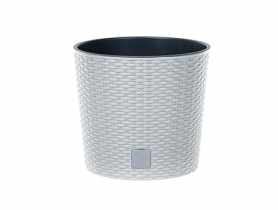 Donica Rato Round biały 20 cm PROSPERPLAST