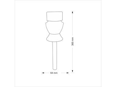 Zdjęcie: Lampa solarna Inox Kryształek RGB satynowa POLUX