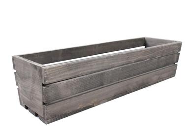 Zdjęcie: Skrzynka drewniana 60x18x15 cm szara TIN TOURS