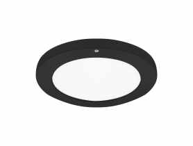 Plafoniera z czujnikiem ruchu Olgierd LED C MVS 24 W CCT kolor czarny STRUHM