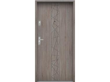 Zdjęcie: Drzwi wejściowe do mieszkań Bastion N-53 Dąb szary 80 cm prawe ODR KR CENTER
