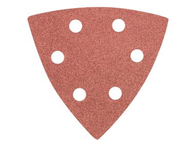Zdjęcie: Papier ścierny delta na rzep 93 x 93 mm K 120, 5 sztuk z otworami GRAPHITE