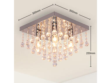 Zdjęcie: Lampa plafon Piccadilly 4ck chrom kwadrat ADRILUX