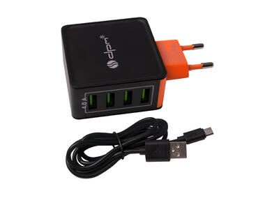Zdjęcie: Zasilacz 4 x USB, max. 4 A CLT029 DPM SOLID