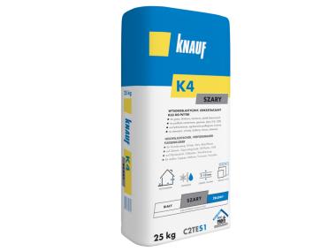 Zdjęcie: Klej do płytek elastyczny K4 szary 25 kg KNAUF