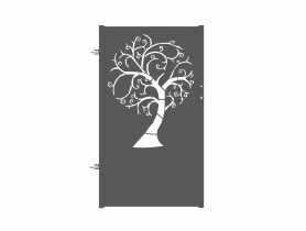 Furtka Nela 0,90 m, 1,50 m, stal ocynk+RAL7016 struktura lewa, z elektrozaczepem POLBRAM