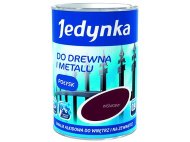 Zdjęcie: Emalia olejno-alkidowa drewno i metal wiśniowy 0,9 L połysk JEDYNKA