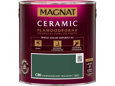 Zdjęcie: Farba Ceramic ciemnozielony malachit C80 2,5L MAGNAT