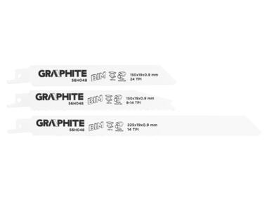 Zdjęcie: Brzeszczoty do piły szablastej BIM, zestaw 3 szt. GRAPHITE