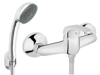 Zdjęcie: Bateria natryskowa ścienna Basic, chrom FERRO