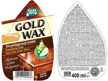 Zdjęcie: Preparat do pielęgnacji mebli White Flowers 400 ml spray GOLD WAX