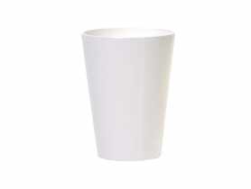 Doniczka Coubi okragła biały 13 cm PROSPERPLAST