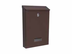Skrzynka na listy Flavio A4 brąz mat METRO