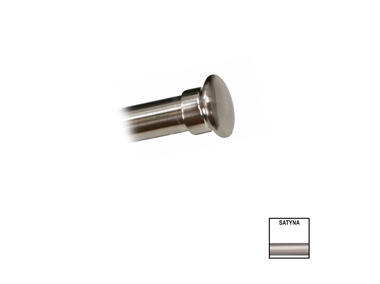 Zdjęcie: Końcówka karnisza fi 19 mm 2 szt cylinder satyna KARWEL