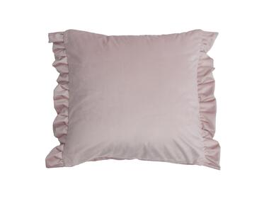 Zdjęcie: Poszewka welwetowa z falbanami rossie puder 45x45 CHIC HOME